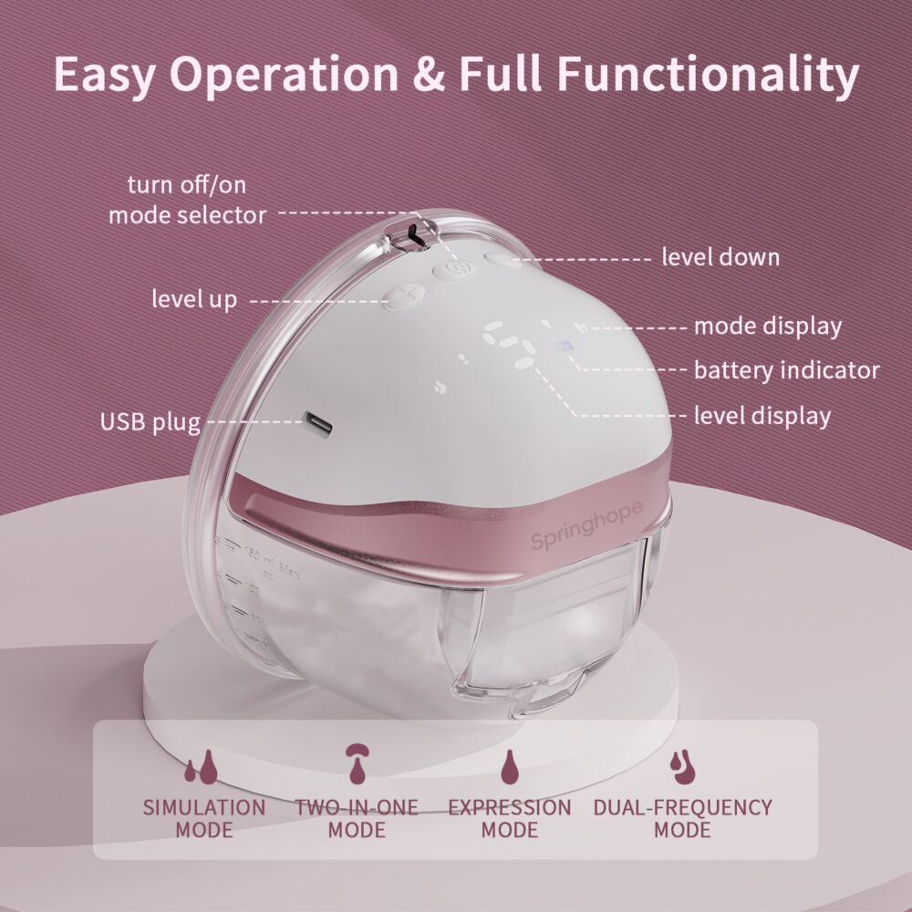 Springhope Wirless Wearable Hands Free Breast Pump - Image 4