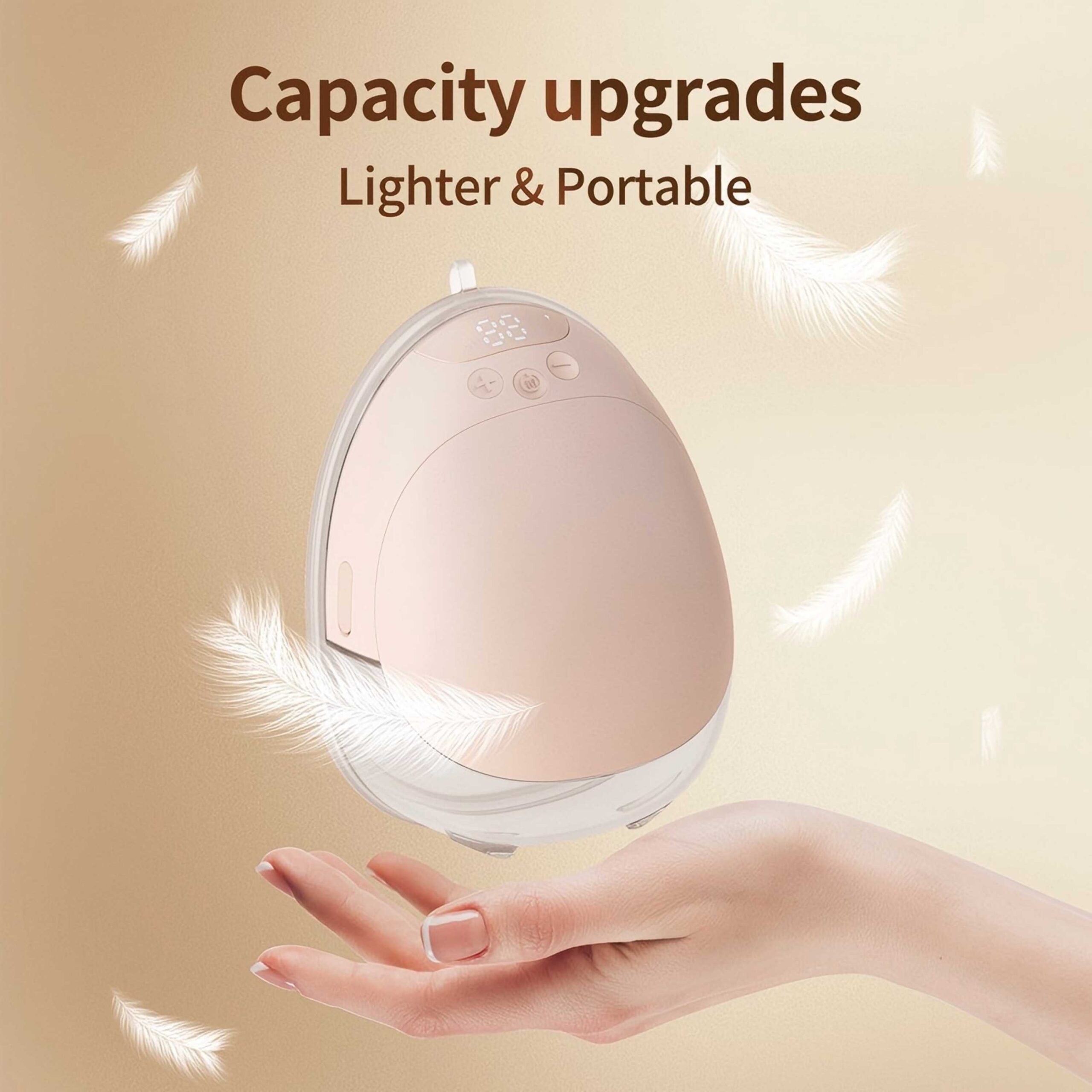 Springhope W08 Electric Breast Pump Hands-Free with 4 Modes Strong Suction, Smart Display APP Control, Wearable Double Breastfeeding Pump Portable, 19,21,24,28mm, 2 Pump - Image 8